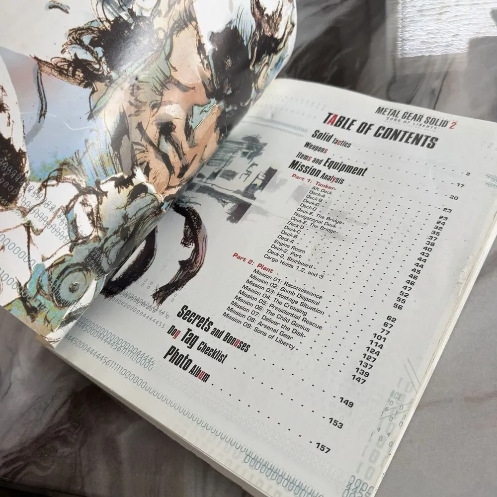 Metal Gear Solid 2 MGS2 Sons of Liberty Strategy Guide BradyGames PS2 W/Poster